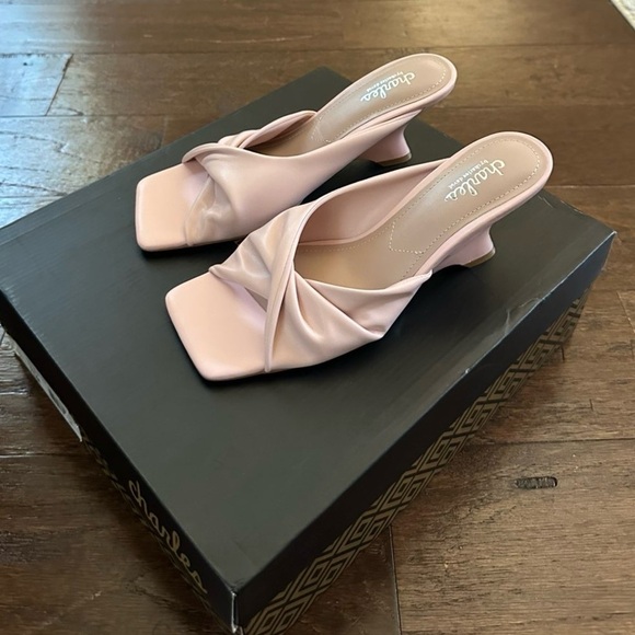 Charles David- Women's Pink Heeled Sandal size 7.5-Bertha style Brand New - Picture 3 of 13